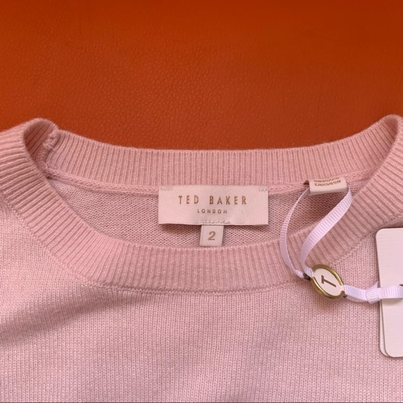 New TED BAKER Sabbia Embellished Wonderland Merino Wool & Cashmere Blend Sweater - Picture 13 of 14